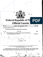 Federal Republic of Nigeria Official Gazette: 166 The Following Is Published As Supplement To This