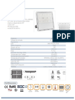Focos LED 200W SLIM RP Catálogo Certificacion SEC IP66