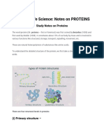 Csir-net Life Science_ Notes on Proteins