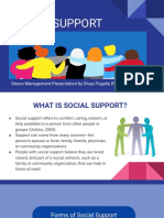 Social Support: Stress Management Presentation by Divya Pugalia (Roll No. 20/830)