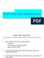 Dược liệu chứa carbonhydrate