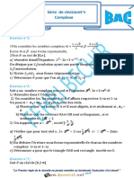 Série D'exercices N°4 Lycée Pilote - Math - Complexe - Bac Toutes Sections (2019-2020) MR Fehri Bechir