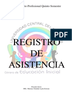 2.2 Registro de Asistencia.