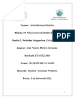 Carrera: Licenciatura en Derecho.: Módulo 10. Relaciones Individuales de Trabajo