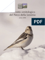 Resoconto ornitologico del Parco della Lessinia - anno 2006