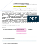 LA FABULA CUERTO Guía de lenguaje y comunicación