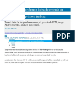 Hidroituango Confirman Fecha de Entrada en Operación de La Primera Turbina