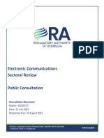 2022 07 27 - 2022 Review of Electronic Communications Sector Consultation Document - FINAL