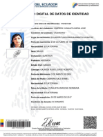 Datos de identidad certificados María José Cabrera Cunalata