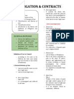 Obligation & Contracts: Guidelines