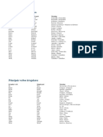 Principais Verbos Regulares e Irregulares