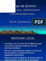 Campo de Dominio de La Odontologia Legal