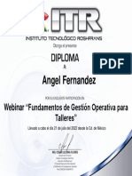 Webinar  Fundamentos de Gestión Operativa para Talleres