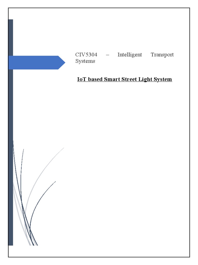 IoT Framework for Smart Street Lighting | PDF | Internet Of Things ...