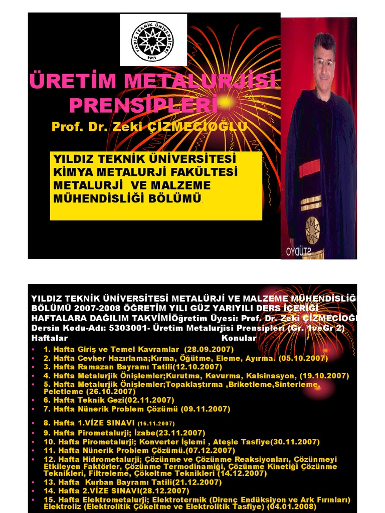 Uretim Metalurjisi Prensipleri 1 | PDF