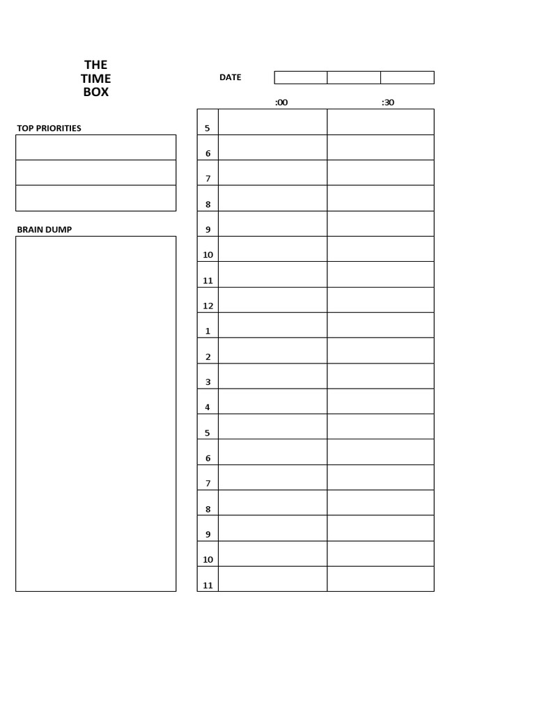 The Time Box | PDF