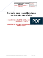 FOR-T-017 Formato para Respaldar Datos en Formato Electrónico