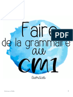 Fichier - Exo Grammaire Conjugaison