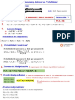 Formulas Probabilidades