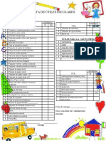 Lista de Útiles Escolares