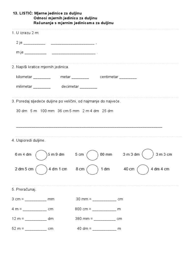 Matematička Mreža 3 - Nastavni Listic | PDF