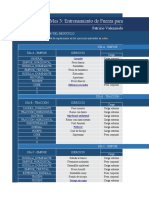 Entrenamiento 3° Mes