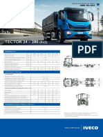 TECTOR 24 - 280 (6x2): especificações técnicas do caminhão de carga pesada