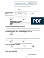 Formato Declaración Del Conductor - CALEBSAC