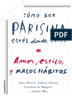 Dokumen - Tips Como Ser Parisina Estes Donde Estes Por Anne Berest Audrey Diwan Caroline