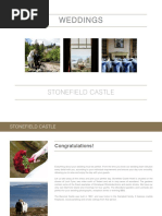 Stonefield Castle Wedding Brochure