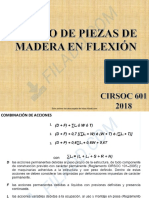 Dimensionado de correas y viga de entrepiso en madera