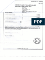 Cert. Avalúo Fiscal Detallado