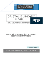 Cristal Blindado Nivel III Mim