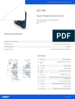 Square Flanged Ball Bearing Units: The Values Depend On The Included Bearing