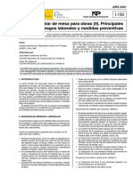 NTP 1158 Sierra Circular de Mesa para Obras (II) - Principales Riesgos Laborales y Medidas Preventivas - Año 2021