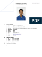 Curriculum Vitae: I. Personal Details