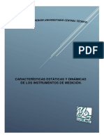 Características Estáticas y Dinámicas de Los Instrumentos de Medición