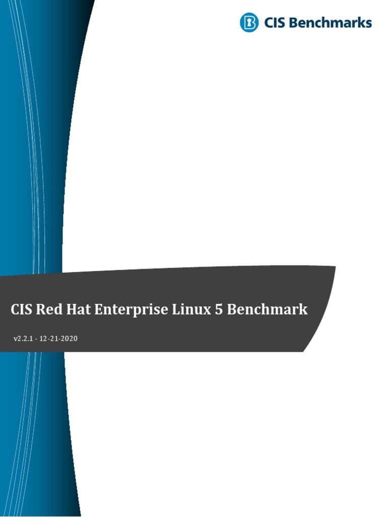 CIS Red Hat Enterprise Linux 5 Benchmark v2.2.1 | PDF | File System | I Pv6