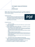 Protocolo de Acogida e Ingreso Del Residente