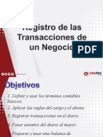 Registro de Las Transacciones de Un Negocio