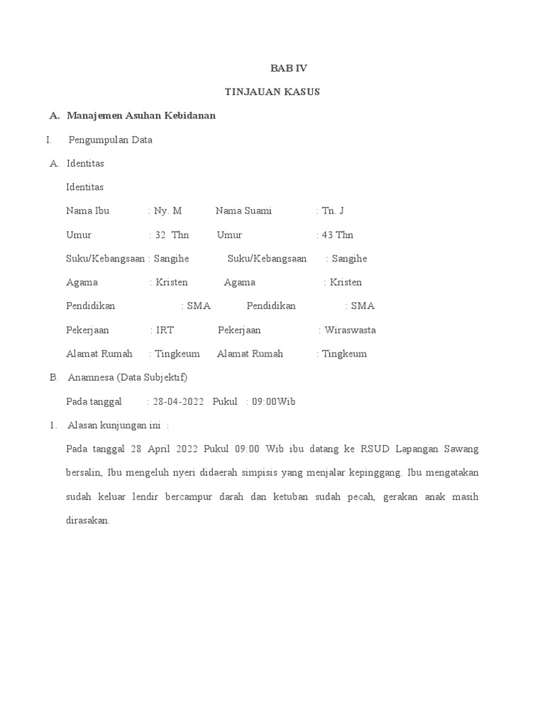 Posisi Portio dalam Persalinan Normal | PDF