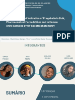 Development and Validation of Pregabalin in Bulk, Pharmaceutical Formulations and in Human Urine Samples by UV Spectrophotometry