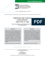 Sialolitiasis Del Conducto Submandibular: Reporte de Un Caso