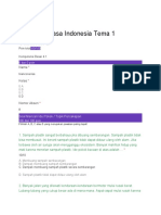 Latihan Bahasa Indonesia Tema 1 Subtema 2
