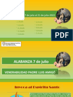 Alabanzas Del 8 de Julio Al 21 Julio 2022