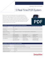 Quantstudio 3 Real-Time PCR System: Specification Sheet