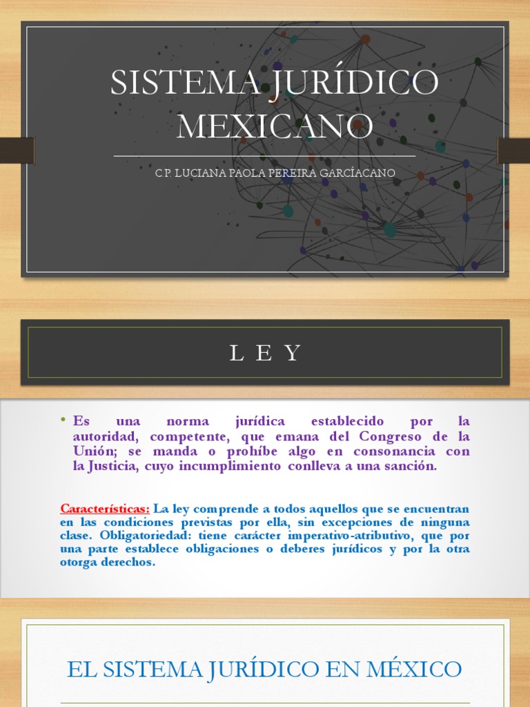 Características del Sistema Jurídico Mexicano | PDF | Politica de ...