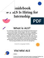 Guidebook #1 ALS Is Hiring For Internship
