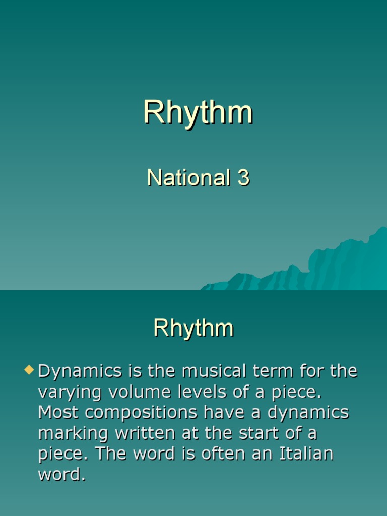 Understanding Musical Rhythm: A Comprehensive Guide to Rhythmic 
