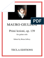 Mauro Giuliani: Primi Lezioni, Op. 139